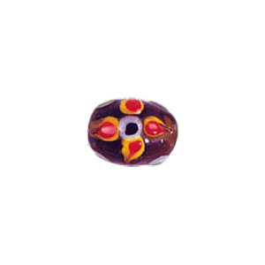 Multi layered Bumpy Lampworked fusion Glass Beads 6952