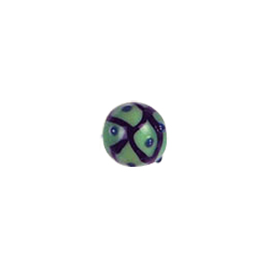 Multi layered Bumpy Beads with dots and swirls 6954