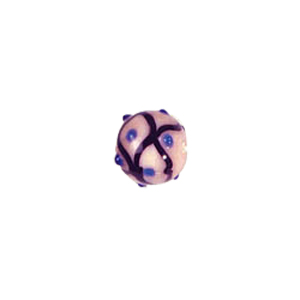 Multi layered Bumpy Beads with dots and swirls 6955