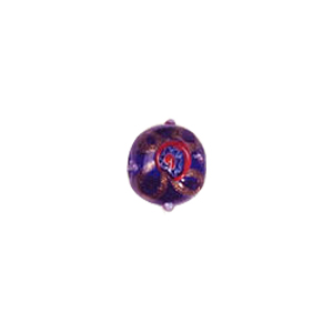Goldstone Lampworked Glass Beads w or swirly Flowers 6971