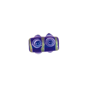 Multi layered Bumpy Beads in Evil eye pattern with stripe band 6991