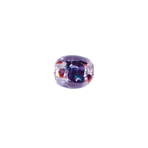 Fancy Color lined Silver foiled Glass Beads 7013