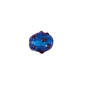Lampworked Silver mirror gloss Foiled Glass Beads 7077