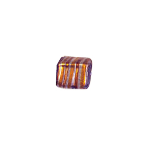 Lampworked Silver mirror gloss Foiled Glass Beads 7083