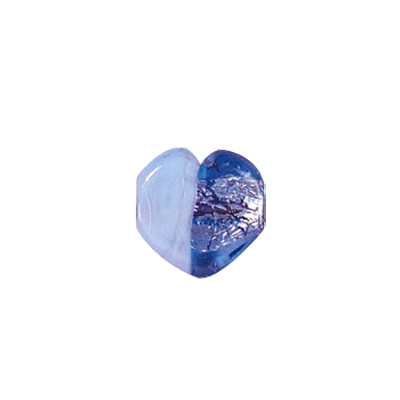 2 tone Furnace large Silver Foiled Glass Beads 7136