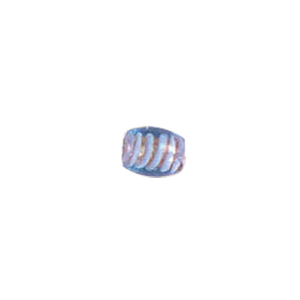 Glitter filled Glass Beads w or stripes 7168