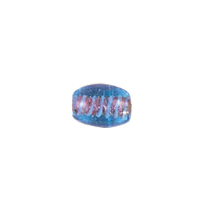 Glitter filled Glass Beads w or stripes 7183