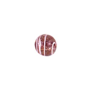 Glitter filled Glass Beads w or stripes 7186