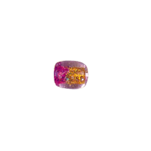 Glitter filled Glass Beads 2 tone 7203