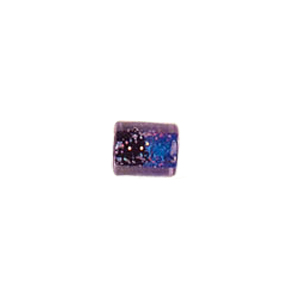 Glitter filled Glass Beads 2 tone 7206