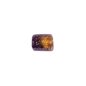 Glitter filled Glass Beads 2 tone 7211