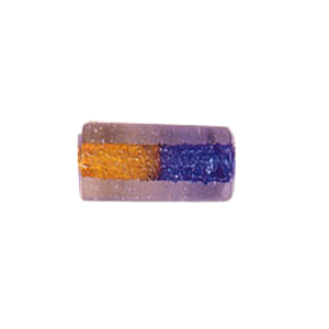 Glitter filled Glass Beads 2 tone 7213