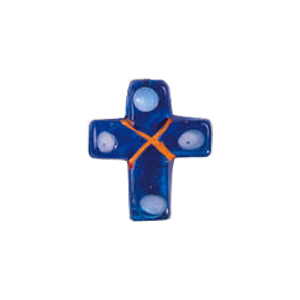 Lampworked Decorative Cross Pendant 7258