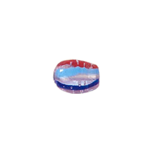 Multi Color lined and striped Lampworked Glass Beads 7280