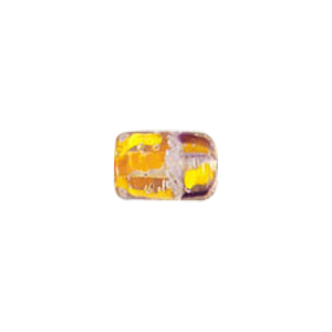 Multi Color lined and striped Lampworked Glass Beads 7294