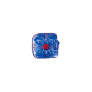Multi Color lined and striped Lampworked Glass Beads 7325