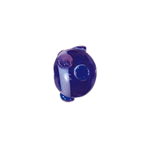 Multi Color lined and striped Lampworked Glass Beads 7328