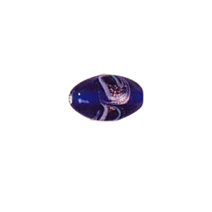Multi Color lined and striped Lampworked Glass Beads 7330