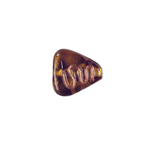 Multi Color lined and striped Lampworked Glass Beads 7347