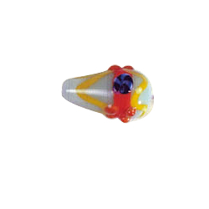 Multi color stringer Lampworked Glass Beads 7395