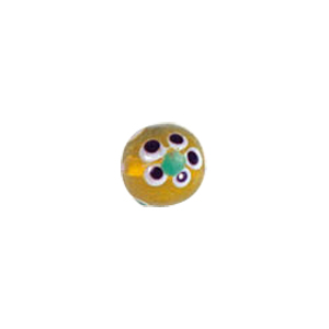 Dotted Flower Lampworked Glass Beads 7410