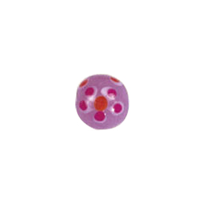 Dotted Flower Lampworked Glass Beads 7414