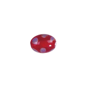Dotted Flower Lampworked Glass Beads 7418
