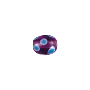 Dotted Flower Lampworked Glass Beads 7419