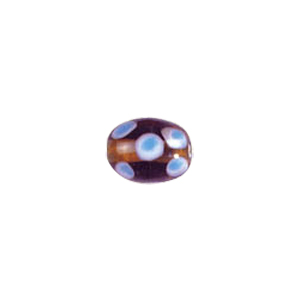 Dotted Flower Lampworked Glass Beads 7421