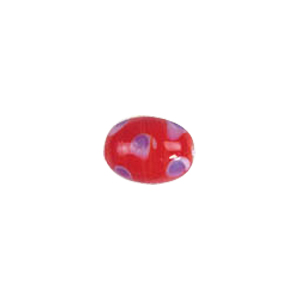 Dotted Flower Lampworked Glass Beads 7428
