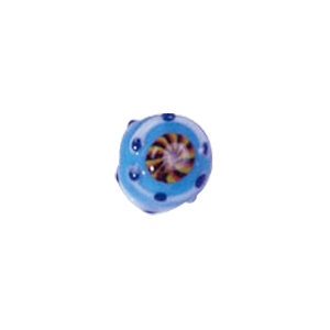 Dotted Flower Lampworked Glass Beads 7454