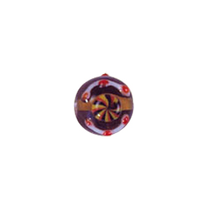 Dotted Flower Lampworked Glass Beads 7456