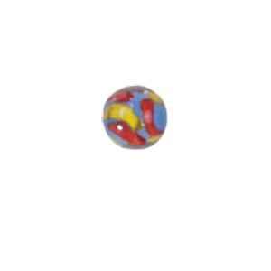 Confetti Glass Beads with color line 7474