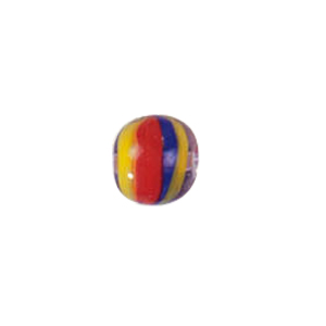 Confetti Glass Beads with color line 7487