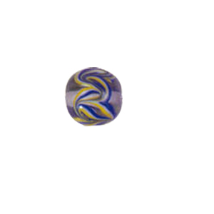 Confetti Glass Beads with color line 7491