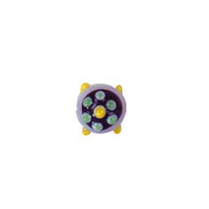 Dotted Flower Lampworked Glass Beads 7495