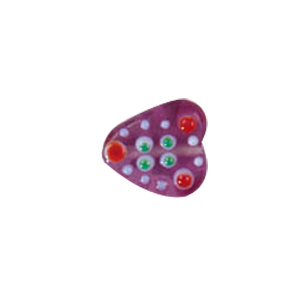 Dotted Flower Lampworked Glass Beads 7502