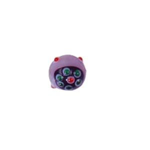 Dotted Flower Lampworked Glass Beads 7505