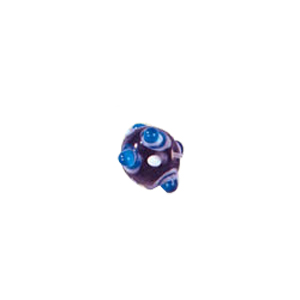 4 layer 2 color Bumpy Glass Beads 7515