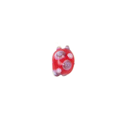 4 layer 2 color Bumpy Glass Beads 7516