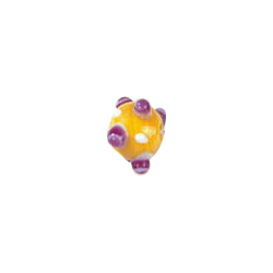 4 layer 2 color Bumpy Glass Beads 7517