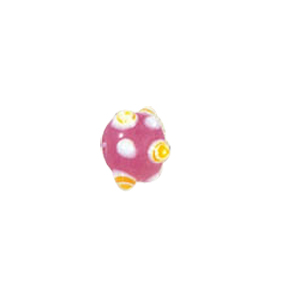 4 layer 2 color Bumpy Glass Beads 7529