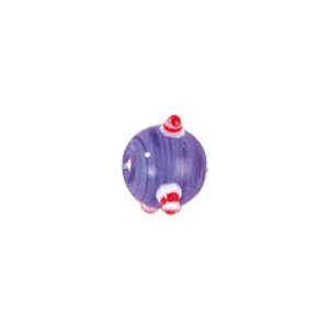 4 layer 2 color Bumpy Glass Beads 7536