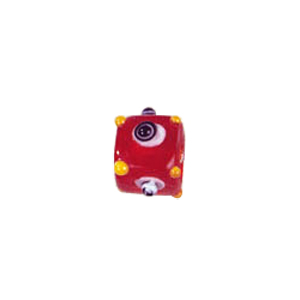 4 layer 2 color Bumpy Glass Beads 7549