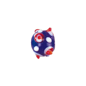 4 layer 2 color Bumpy Glass Beads 7569