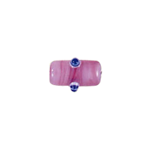 4 layer 2 color Bumpy Glass Beads 7581