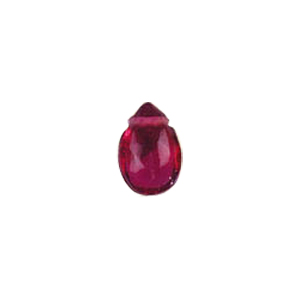 Faceted Pressed top hole Glass Beads and Pendants 7688