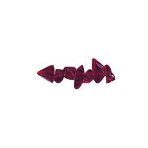 Irregular shaped tumbled Uncut Glass Beads 7768