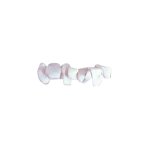 Irregular shaped tumbled Uncut Glass Beads 7769