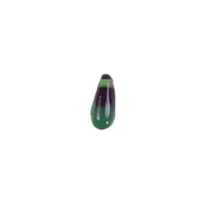 Pressed top hole unique shaped Glass Beads or Pendants 7837